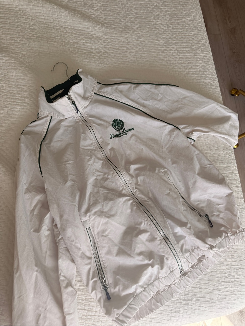 EXCLUSIVE Polo Ralph Lauren Men’s Oatfort Windbreaker in Paper White